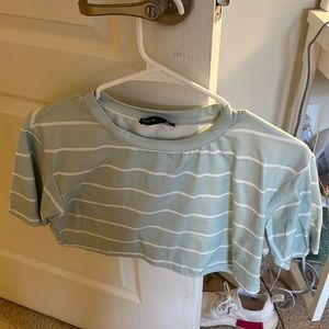 Turquoise crop top